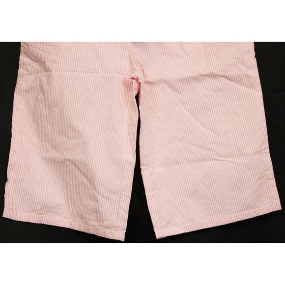 NWT 2006 Gymboree Garden Bloom Easter Pink White Stripe Capris Seersucker sz 10 - Picture 4 of 9